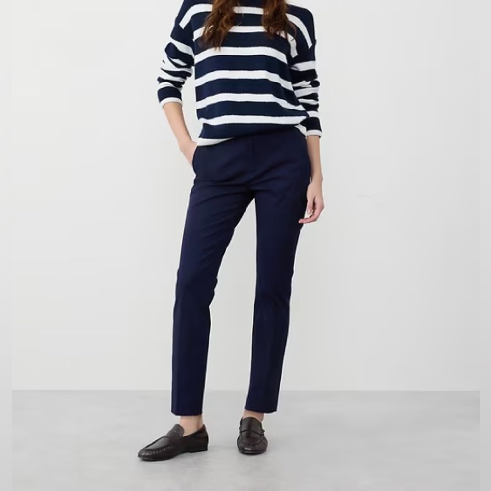 Banana Republic Navy Blue Sloan Fit Ankle Pants - Size 6 Petite